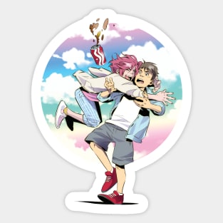 Young Rin And Sousuke Sticker
